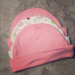 Baby hats 0-12 months all 3 hats for 18